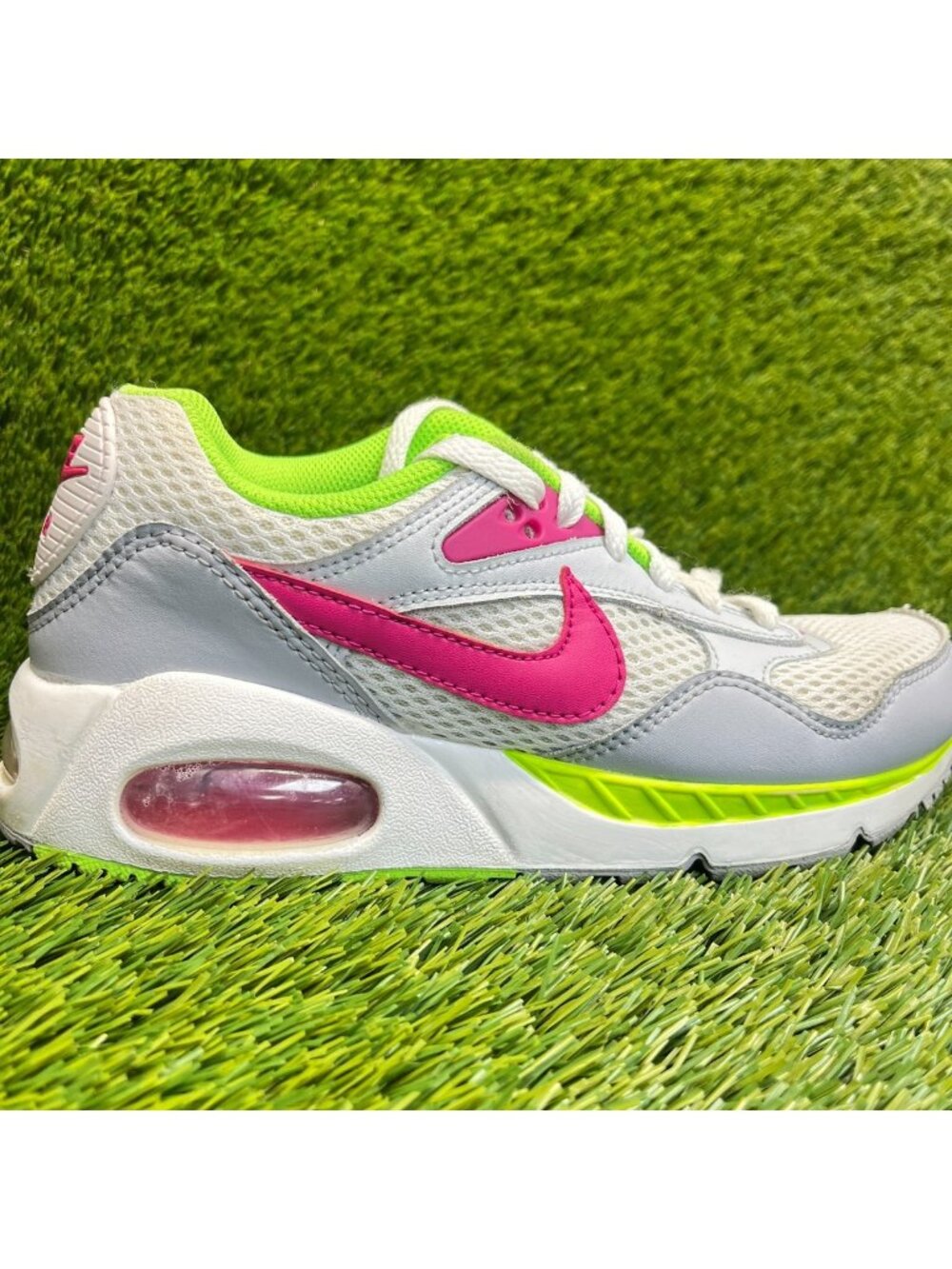Nike Air Max Correlate Womens Size 6.5 White Gray Pink Running Shoes Sneakers